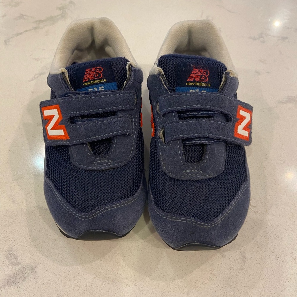 New Balance Kids' Navy Shoes Size 8 Wide